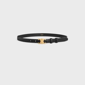 Celine Small Triomphe Belt Black